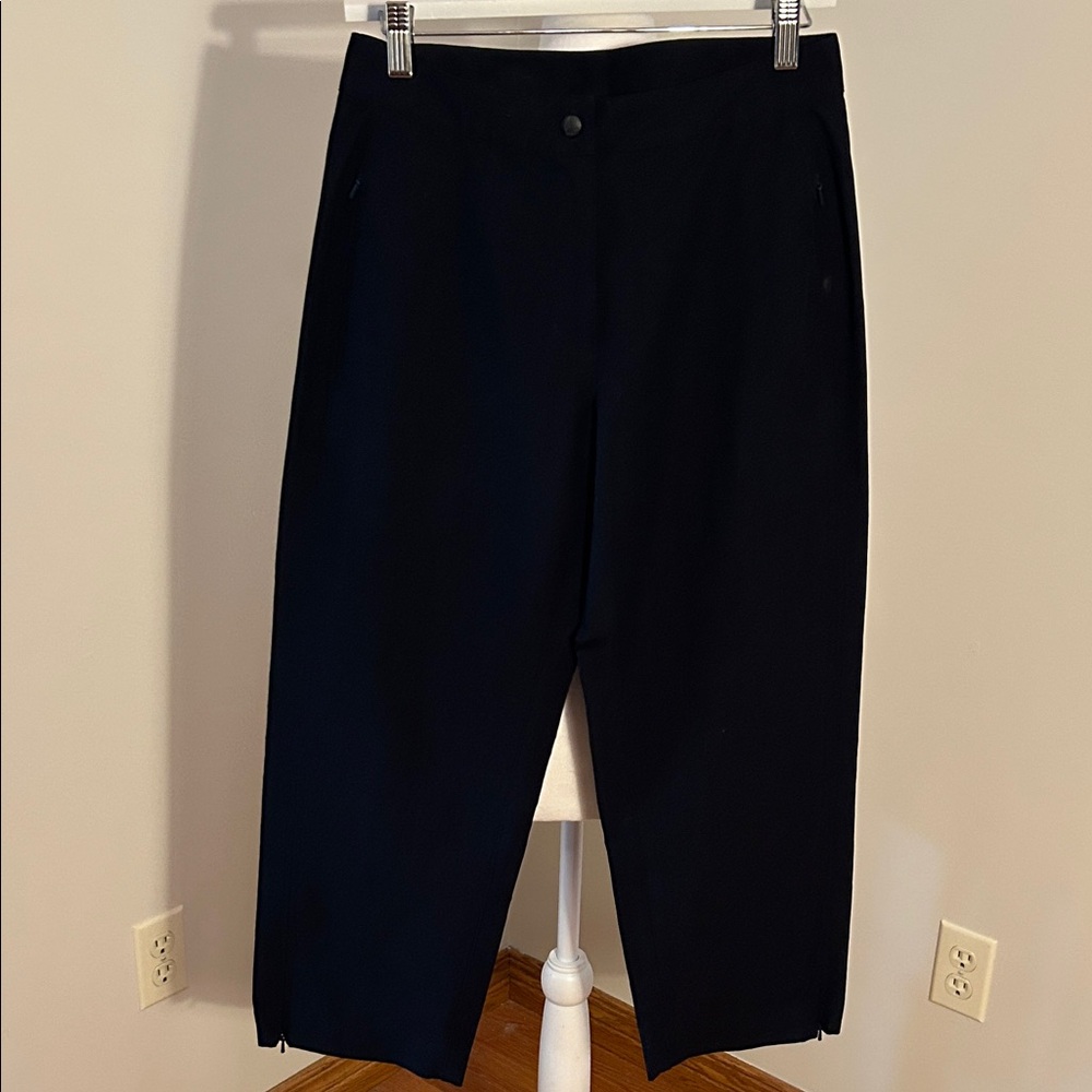 L.L. Bean Midnight Black Ankle Pants
